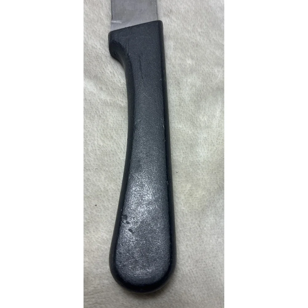 Delco Steak Knife Serrated Black Handle Stainless Steel 38-13 10